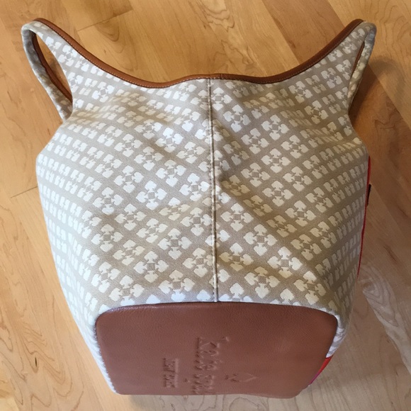 Kate Spade Jacquard Tote With Leather Trims - Picture 12 of 14